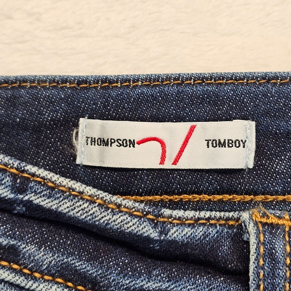 Vigoss Thompson Tomboy Jeans Stretch Distressed Ripped Blue Womens Size 27 EUC - Picture 5 of 15